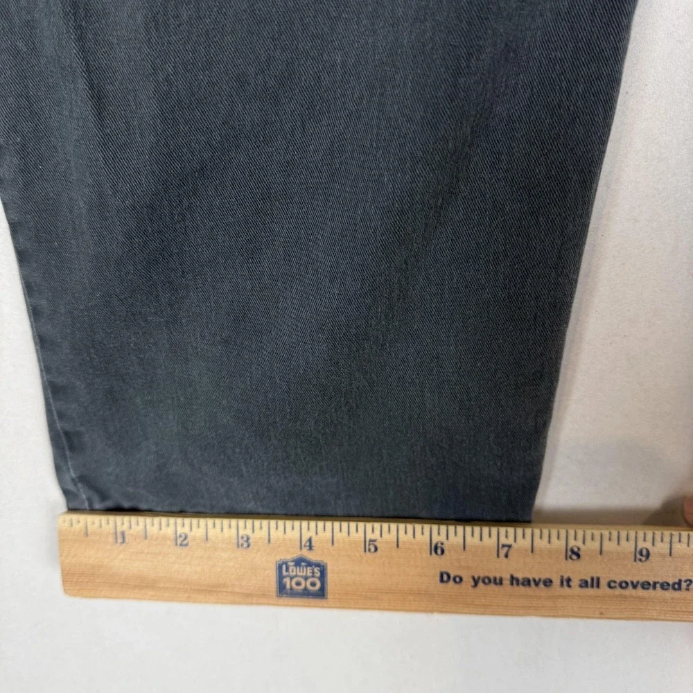 Levi's 502 Jeans Mens 42x32 Gray Charcoal Wash Regular Tapered Stretch Denim